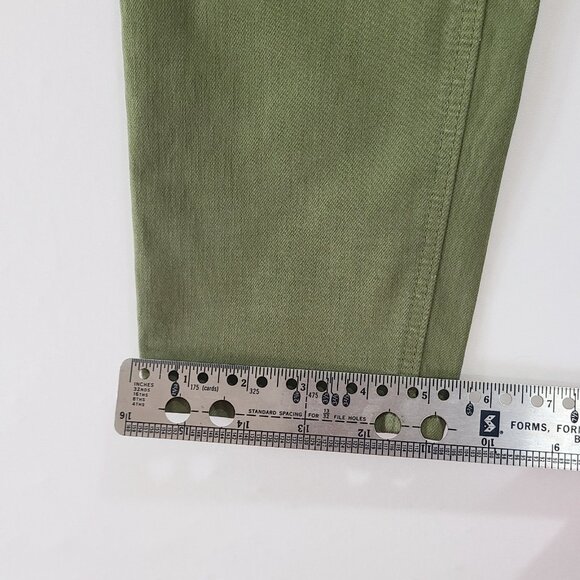 Old Navy Size 14 Rockstar Super Skinny Stretch Mid Rise Olive Green Denim Jeans - Picture 7 of 11